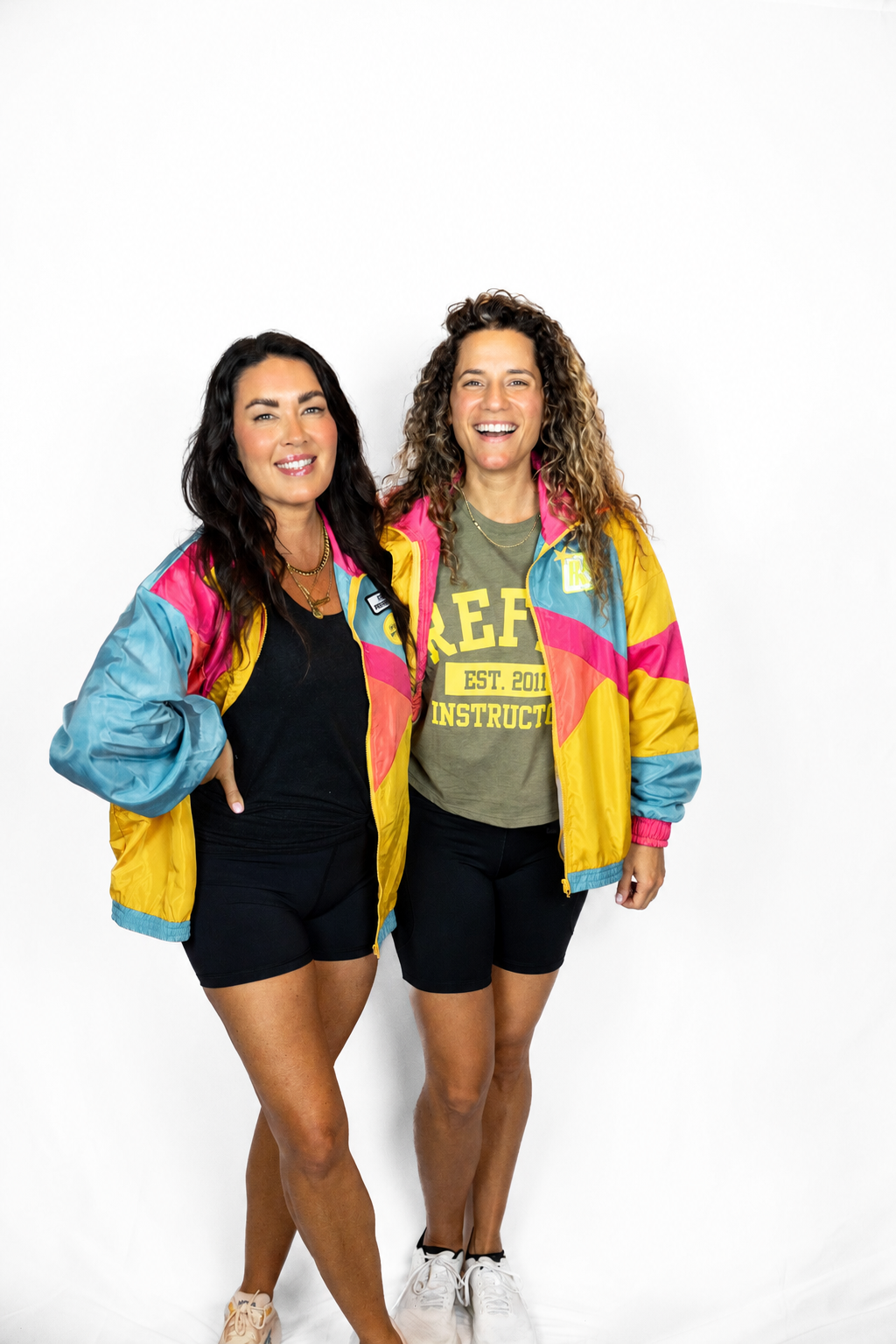 Angela and Catherine in REFIT jackets